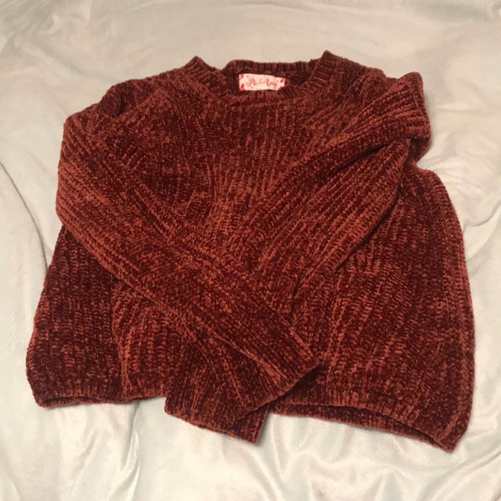 Pink Rose // Burnt Copper Sweater